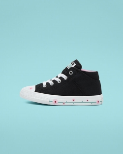 Converse Ditsy Floral Madison Chuck Taylor All Star Lány Közép Felső Fekete/Rózsaszín/Fehér | BAJDNI